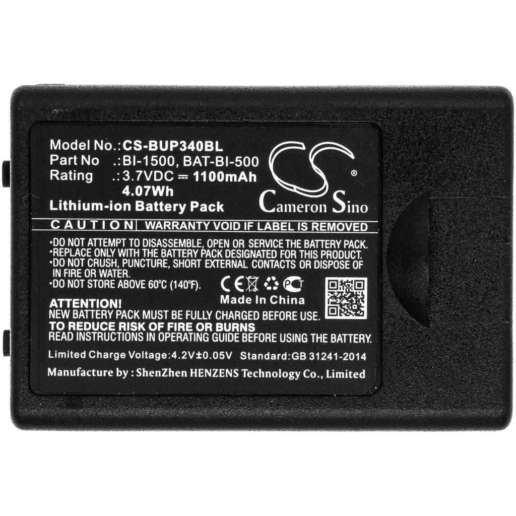 Batterie Codice a barre, batteria dello scanner CS-BUP340BL