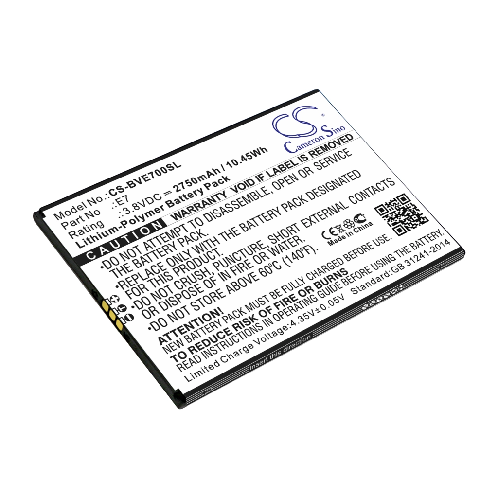 Batterie Batteria del telefono cellulare CS-BVE700SL