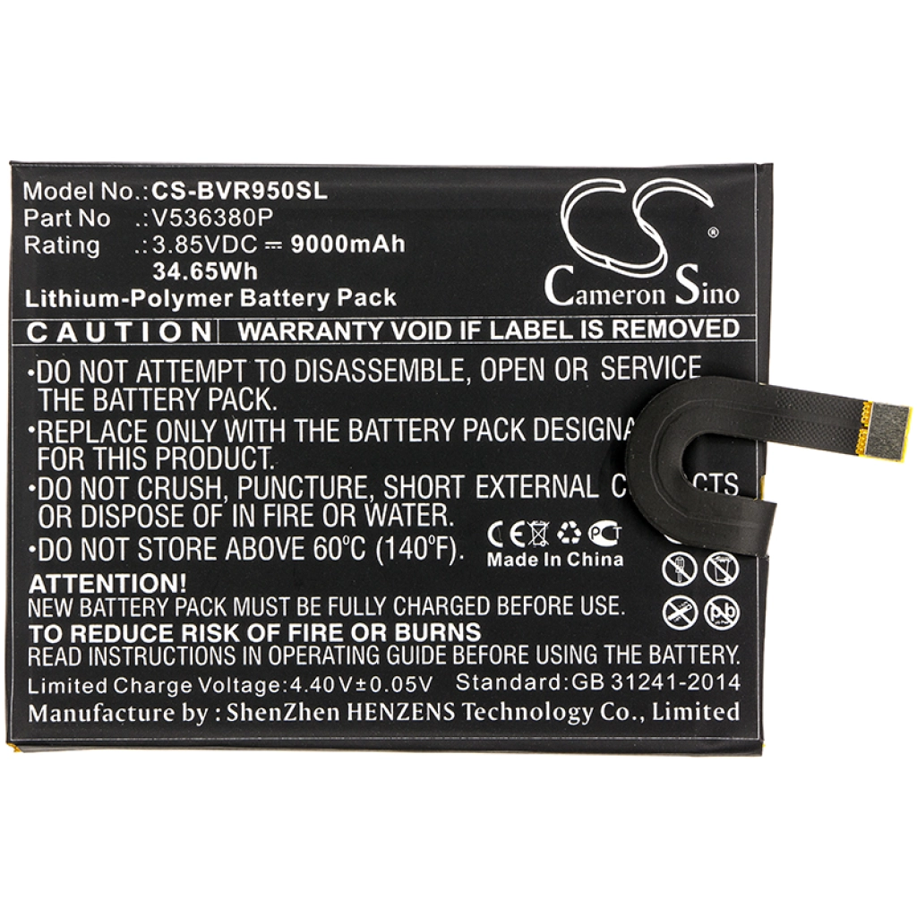 Batterie Batteria del telefono cellulare CS-BVR950SL