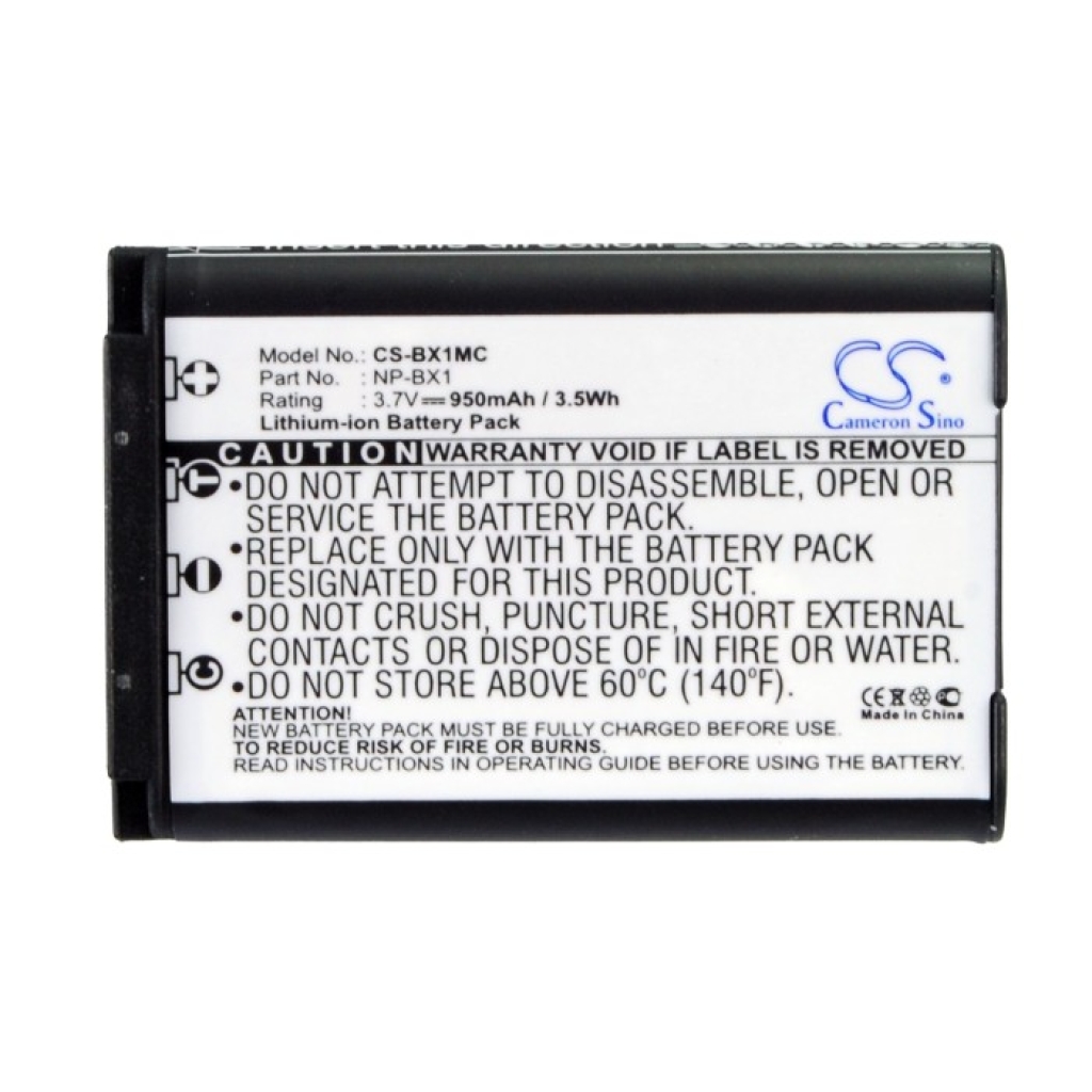 Sostituzione della batteria compatibile per Sony NP-BX1