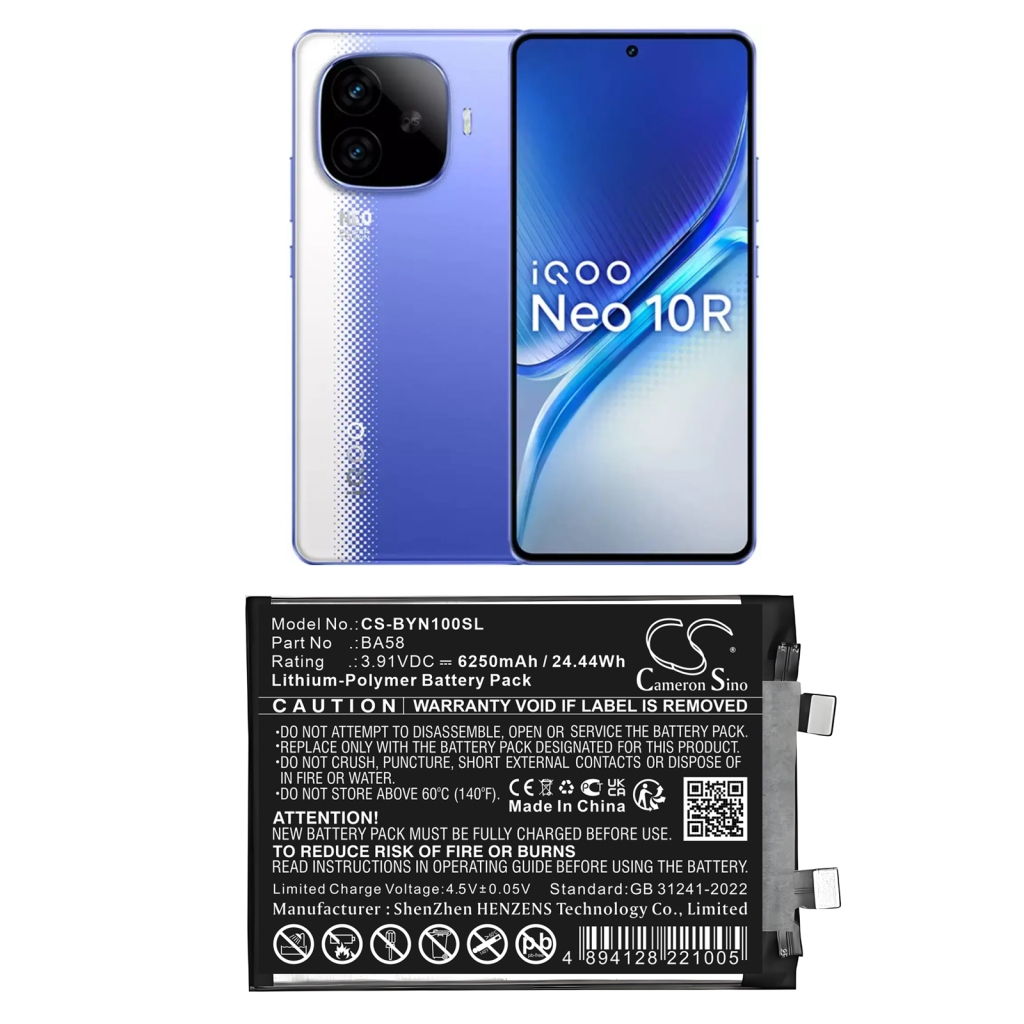 Batteria del telefono cellulare Vivo CS-BYN100SL