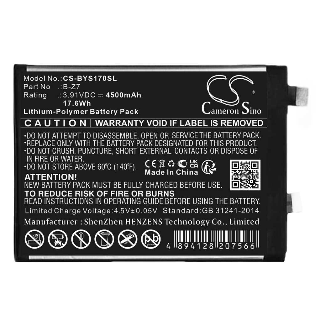 Batteria del telefono cellulare Vivo CS-BYS170SL