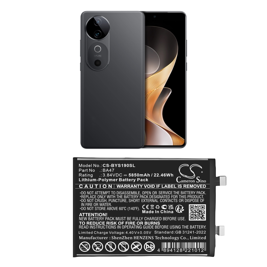 Batteria del telefono cellulare Vivo CS-BYS190SL
