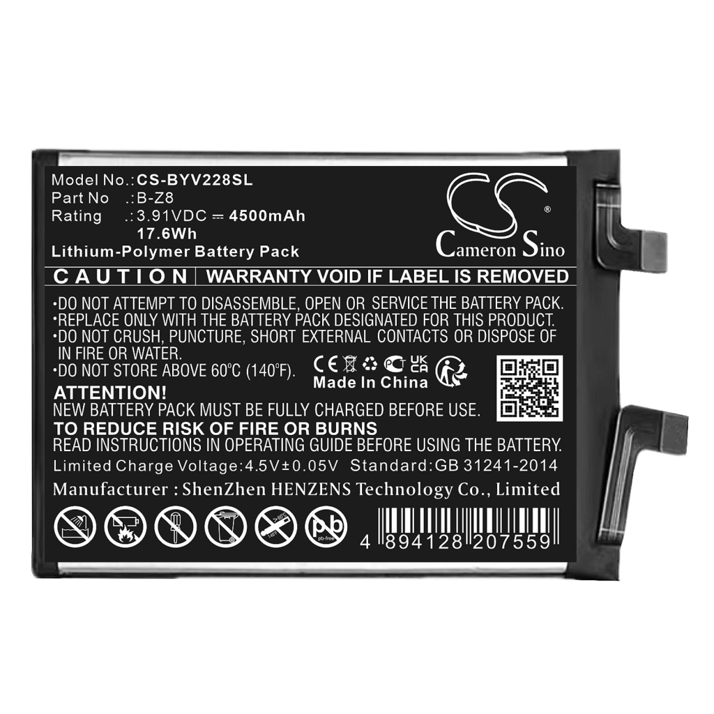 Batteria del telefono cellulare Vivo CS-BYV228SL