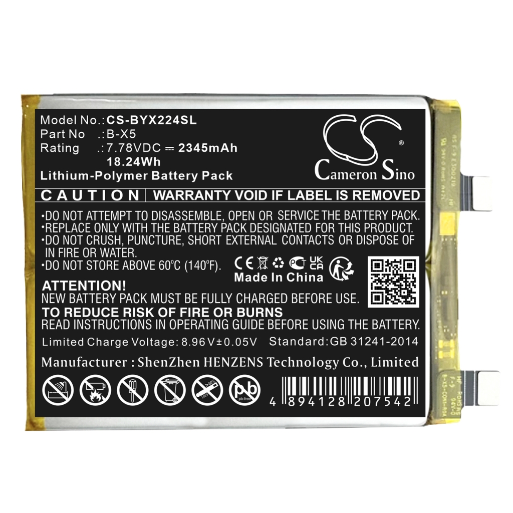 Batteria del telefono cellulare Vivo CS-BYX224SL