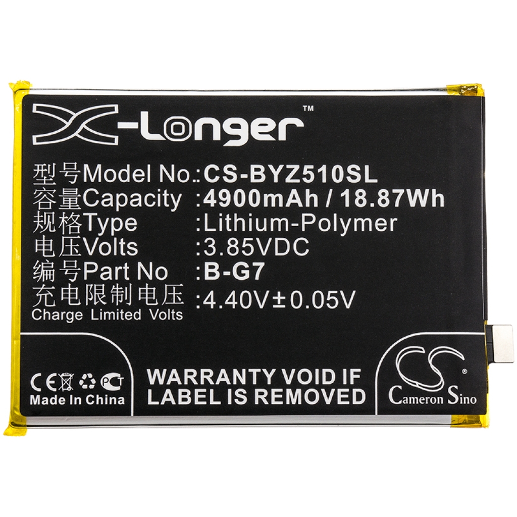 Batterie Batteria del telefono cellulare CS-BYZ510SL