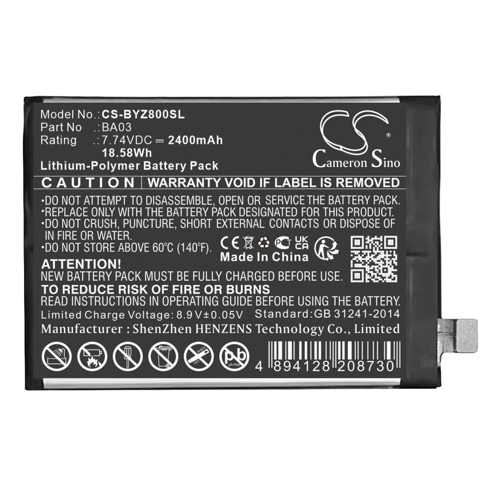 Batteria del telefono cellulare Vivo CS-BYZ800SL