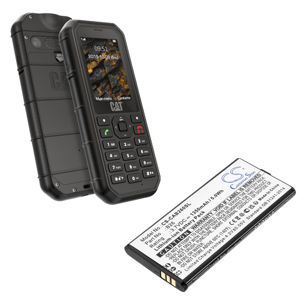 Sostituzione della batteria compatibile per CAT B26