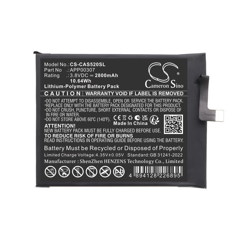Batteria compatibile con CAT Caterpillar CS-CAS520SL