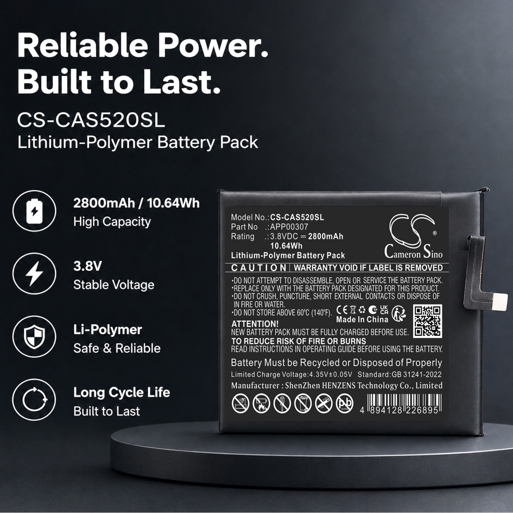 Batteria compatibile con CAT Caterpillar CS-CAS520SL