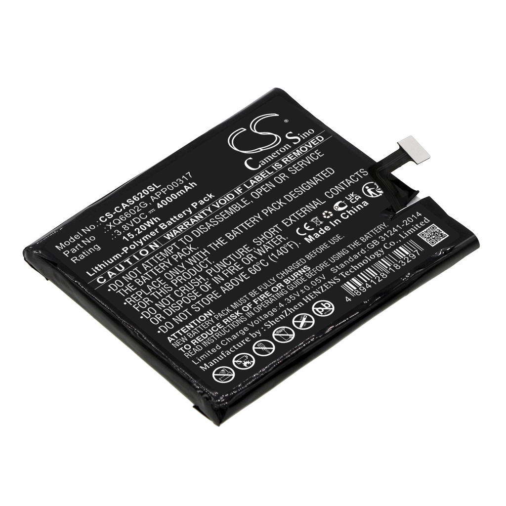Batterie Batteria del telefono cellulare CS-CAS620SL
