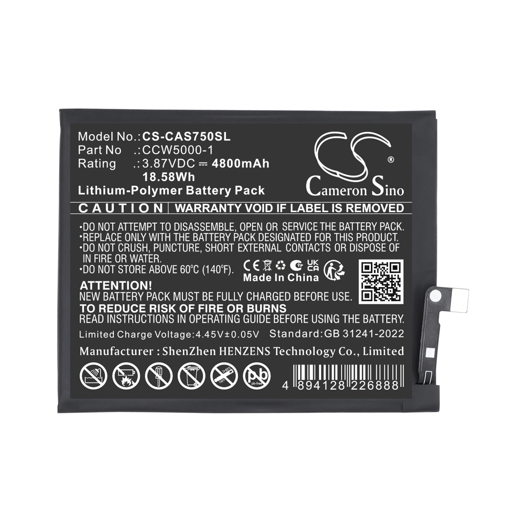 Batteria compatibile con CAT Caterpillar CS-CAS750SL