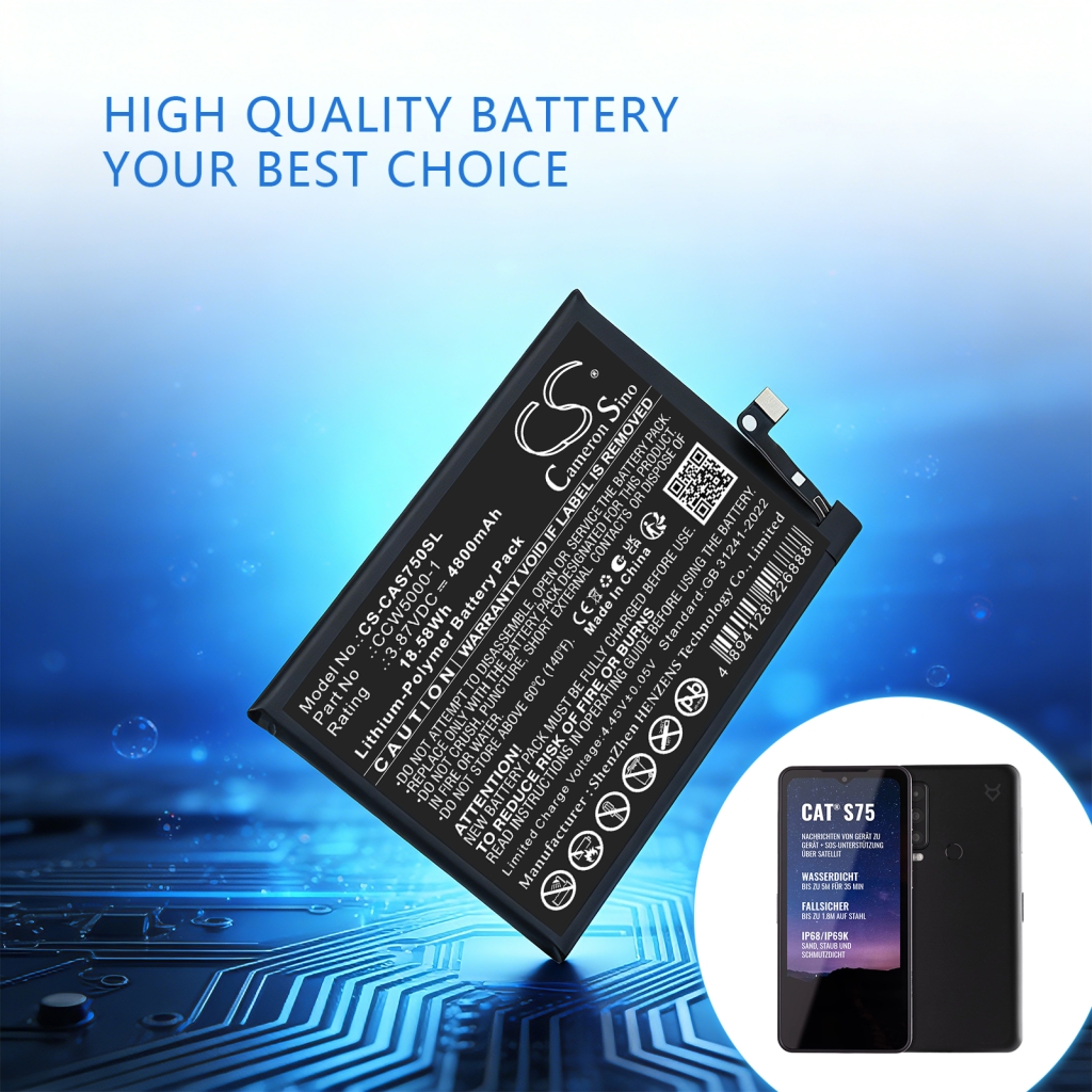 Batteria compatibile con CAT Caterpillar CS-CAS750SL