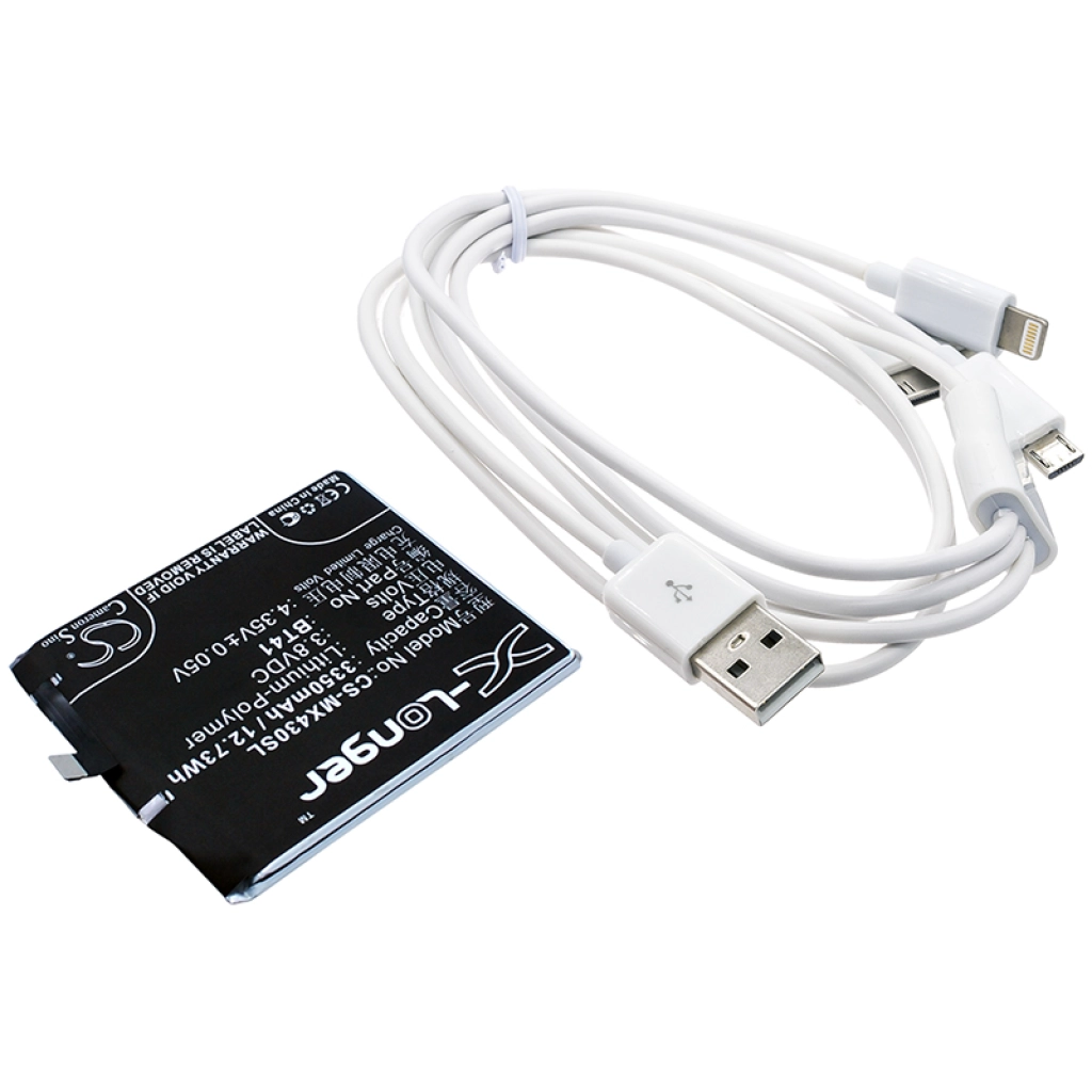 Sostituzione della batteria compatibile per MeiZu BT41,N0004720,US525972H4