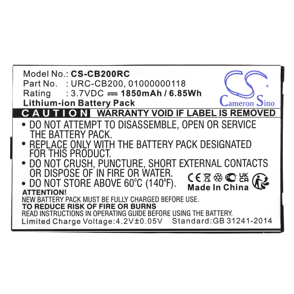 Batterie Sostituisce URC-CB200