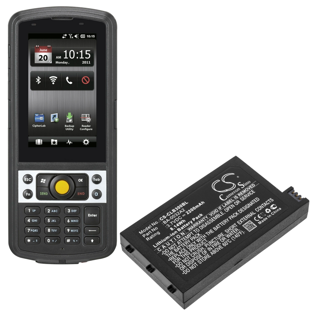 Batteries BarCode, Scanner Battery CS-CLB300BL