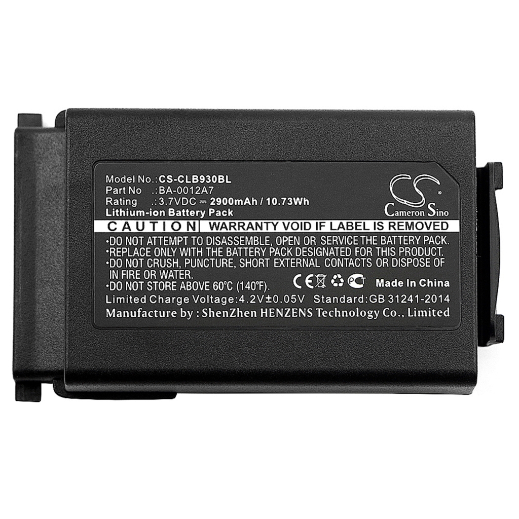 Batteries BarCode, Scanner Battery CS-CLB930BL