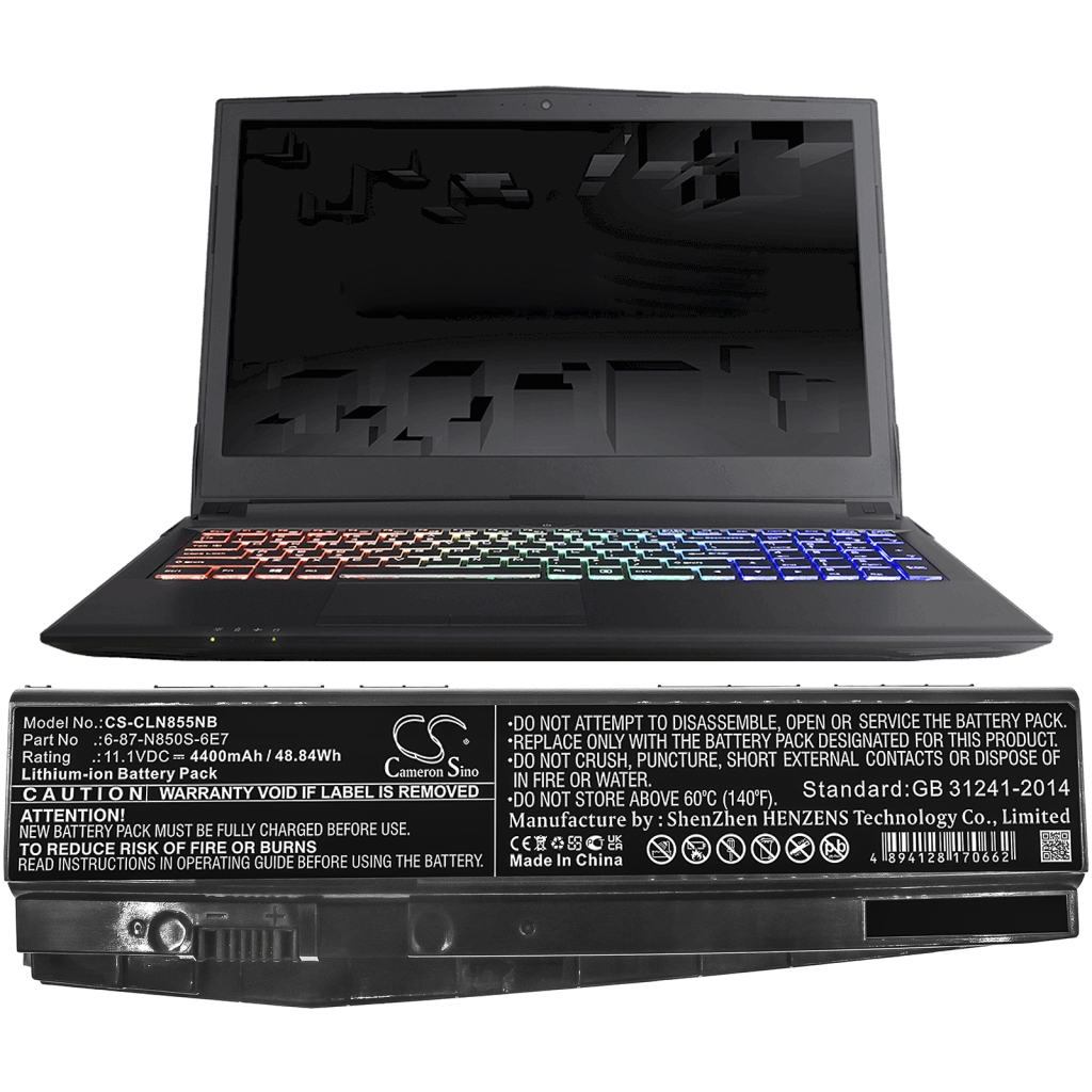 Batteria notebook CLEVO N857HJ1 (CS-CLN855NB)