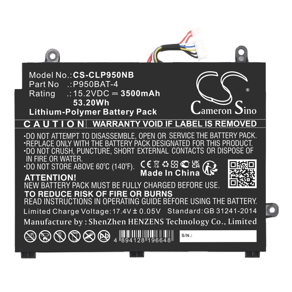 Batteria notebook Schenker CS-CLP950NB