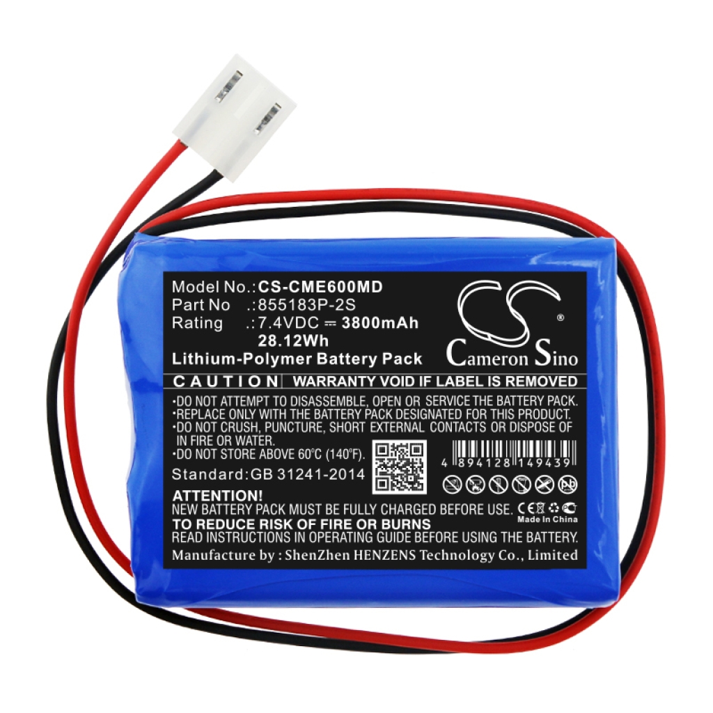 Sostituzione della batteria compatibile per Contec 855183P-2S