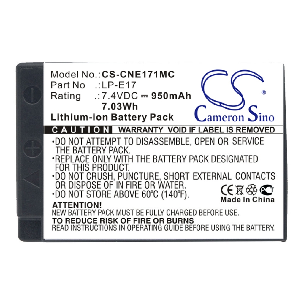 Batteria compatibile con Canon Saramonic CS-CNE171MC