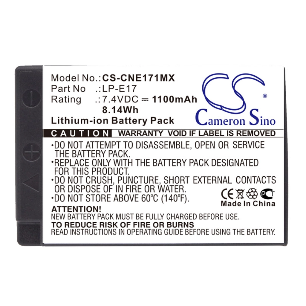 Batteria della fotocamera Canon EOS 77DEOS M3