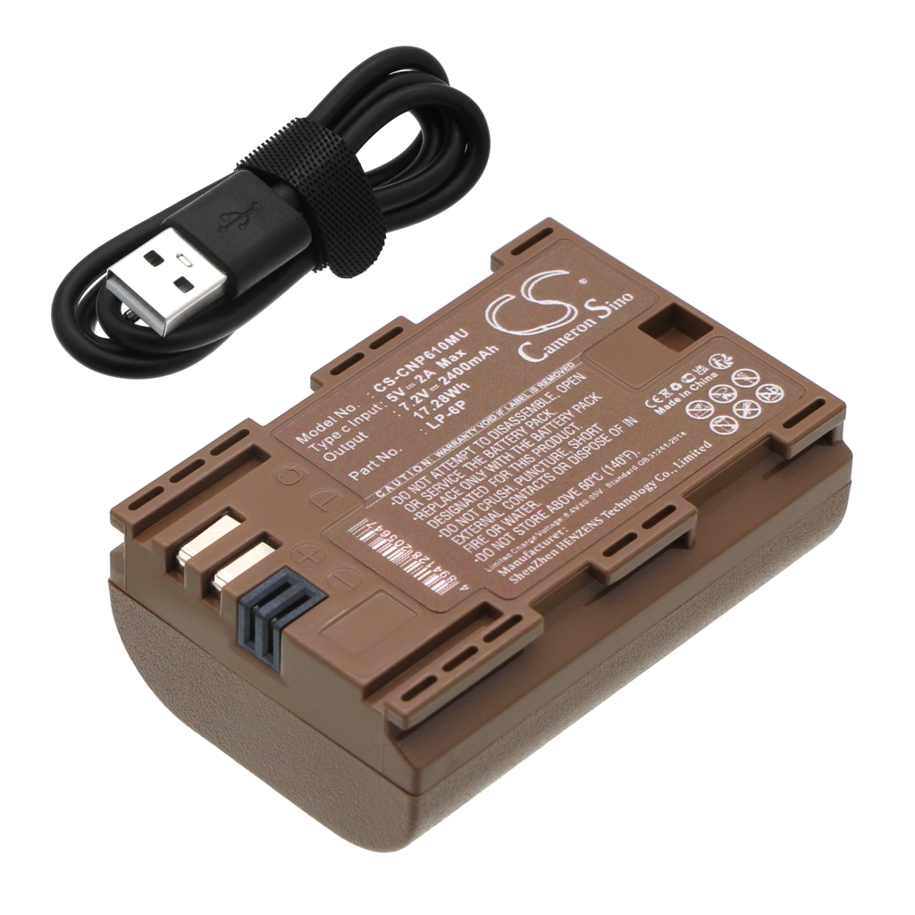 Batterie Sostituisce LP-E6P