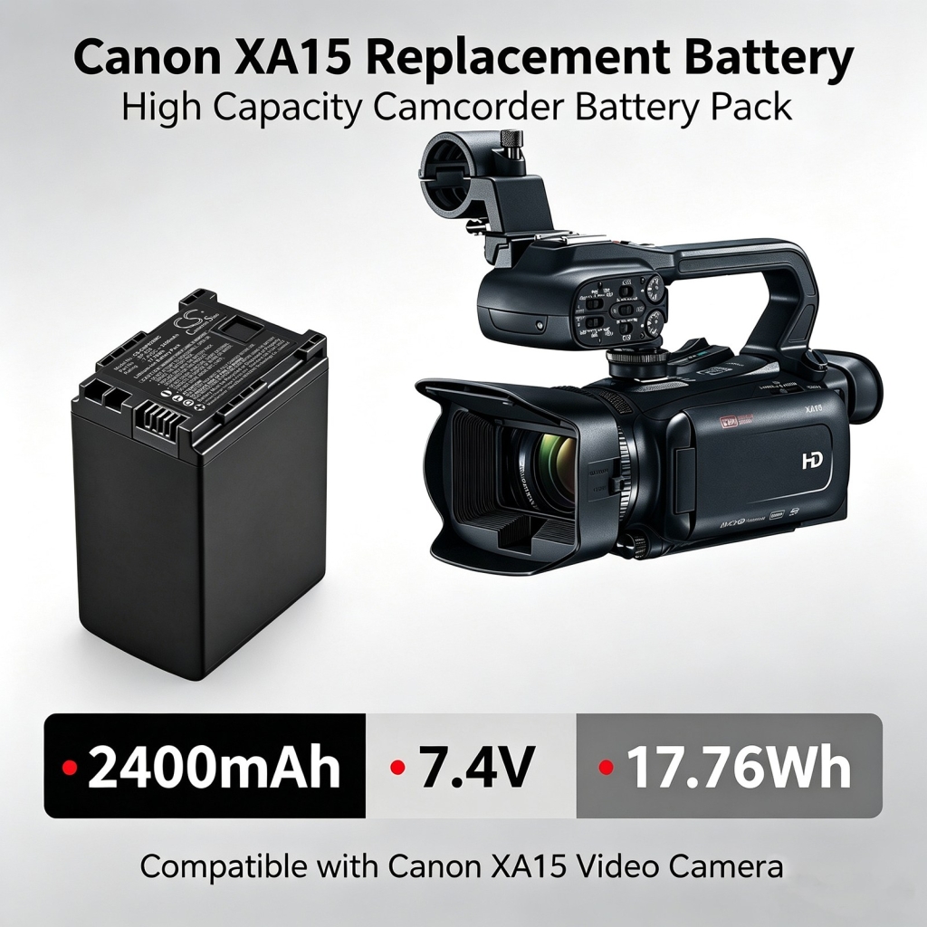 Batterie compatibile con Canon LEGRIA FS20 FS200 FS21 CS-CNP828MC