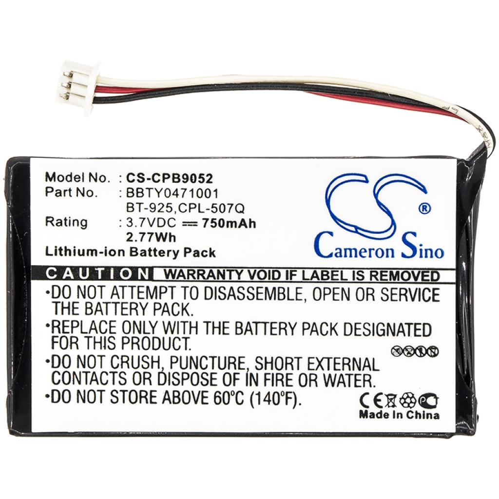 Sostituzione della batteria compatibile per Uniden BBTY0471001,BT-925
