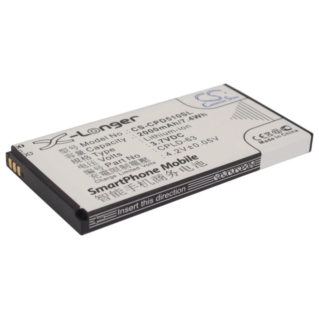Batterie Batteria del telefono cellulare CS-CPD510SL