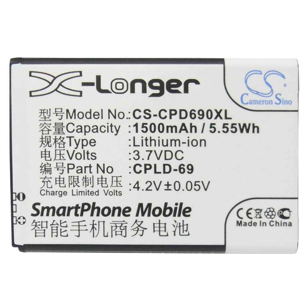 Batteria compatibile con Coolpad CS-CPD690XL
