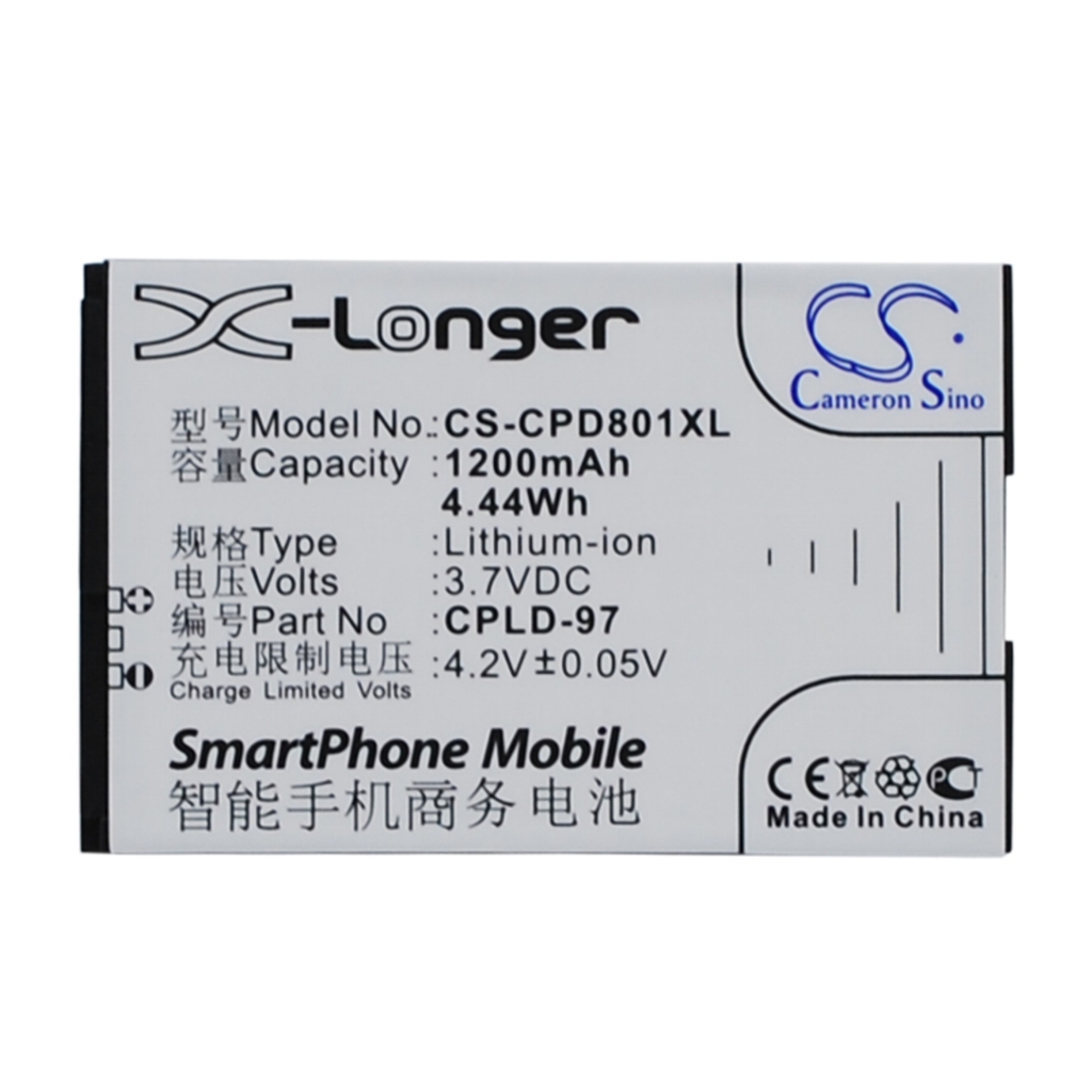 Sostituzione della batteria compatibile per Coolpad CPLD-97