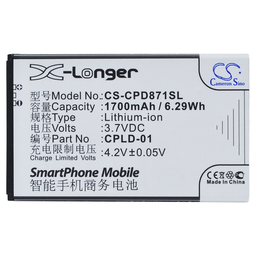 Batteria del telefono cellulare Coolpad CS-CPD871SL