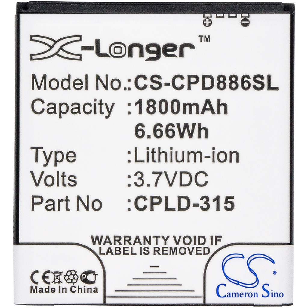 Sostituzione della batteria compatibile per Vodafone CPLD-315