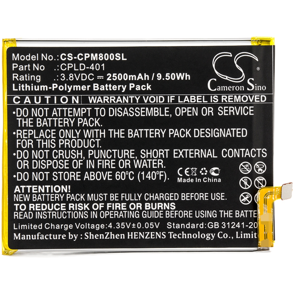 Batteria del telefono cellulare Coolpad CS-CPM800SL