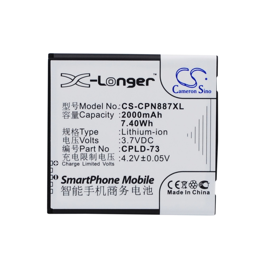 Sostituzione della batteria compatibile per Coolpad CPLD-73