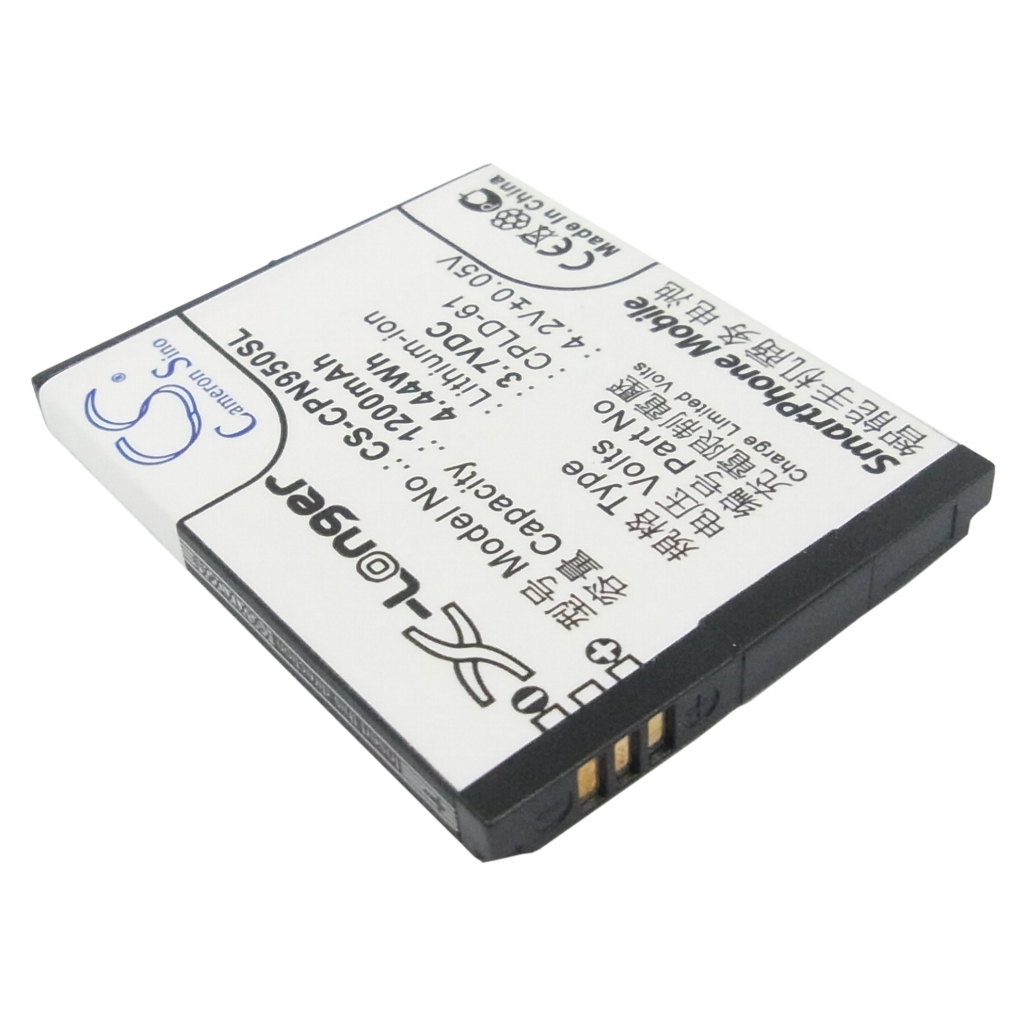CS-CPN950SL etichetta posteriore angolata 1200mAh 3,7VDC CPLD-61 Cameron Sino