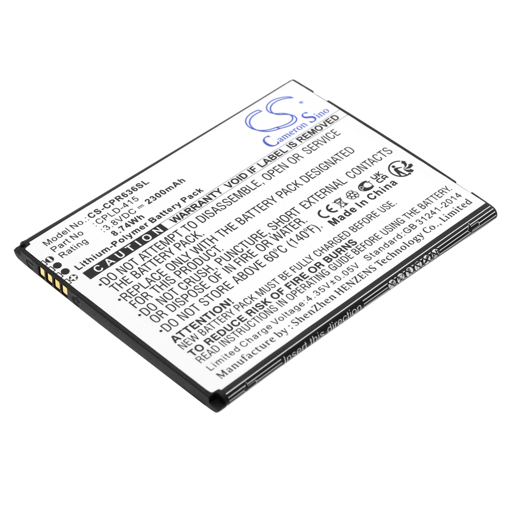 Batterie Batteria del telefono cellulare CS-CPR636SL