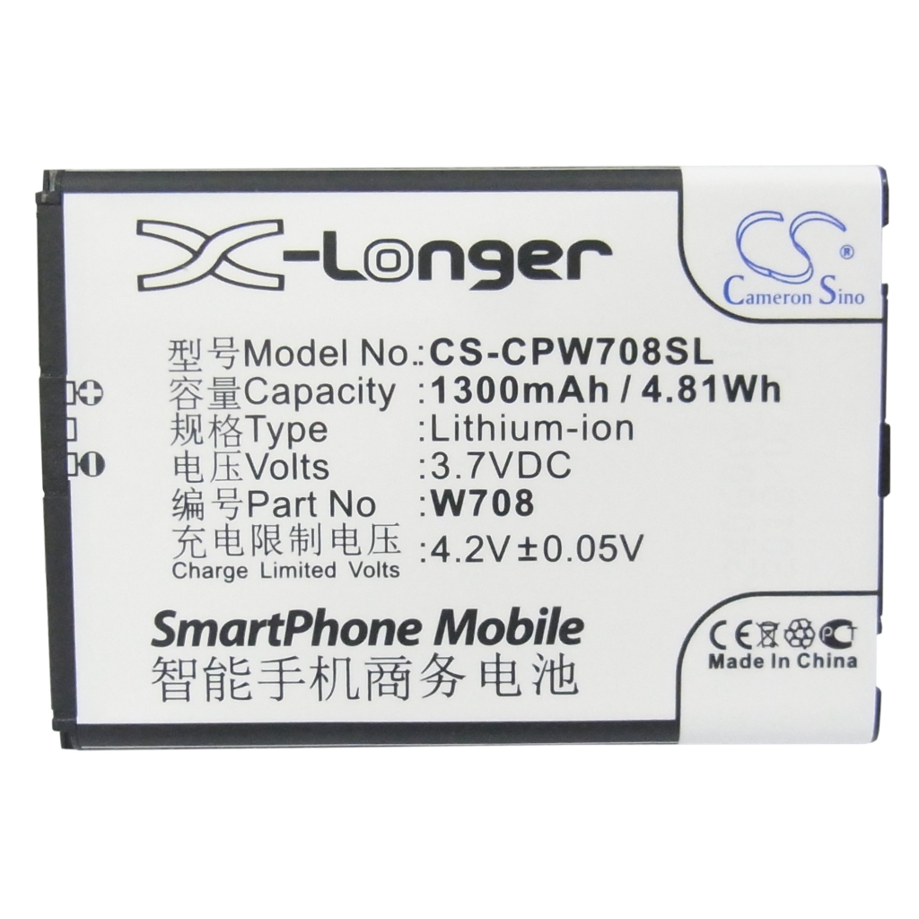 Sostituzione della batteria compatibile per Coolpad W708