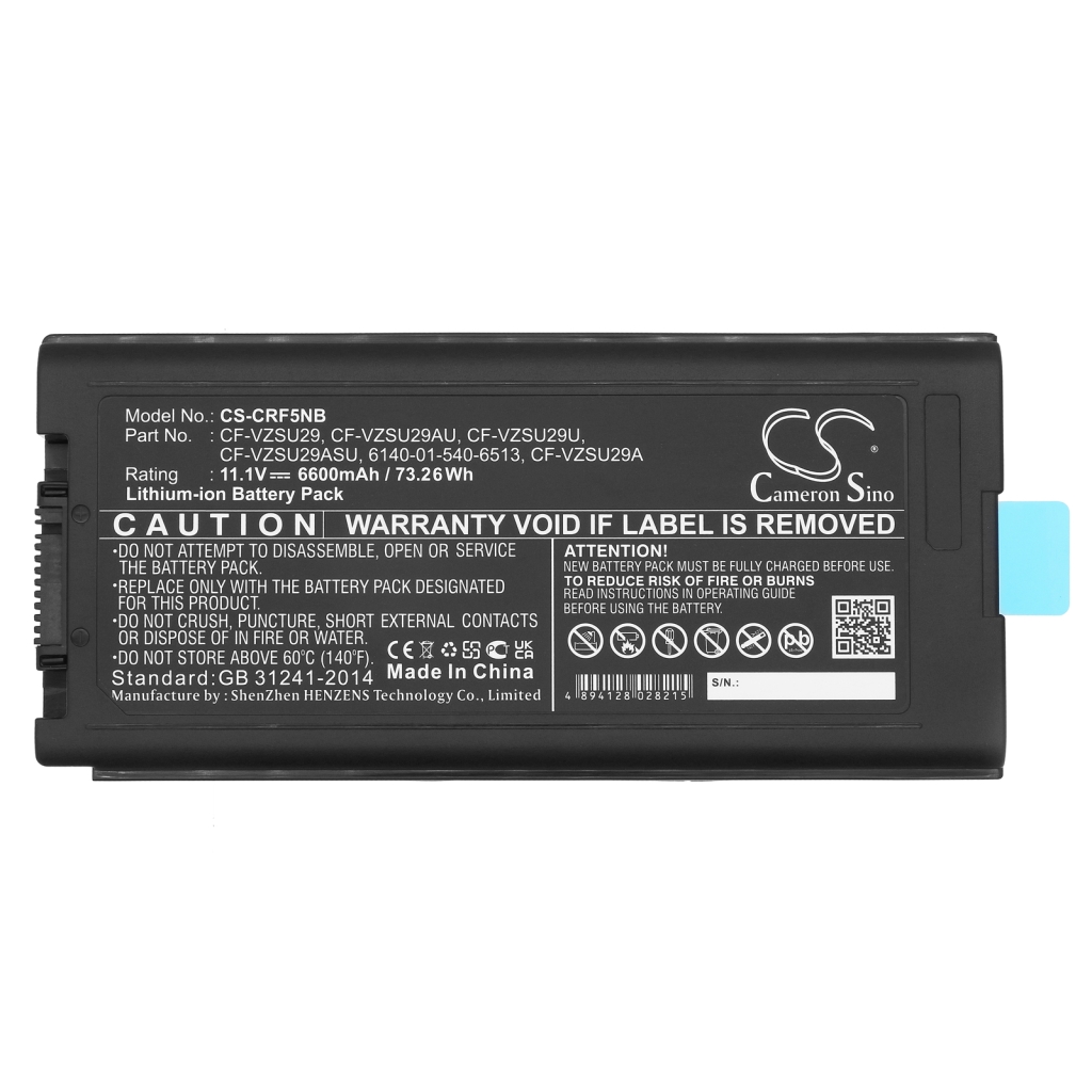 Batterie Sostituisce CF-VZSU29A