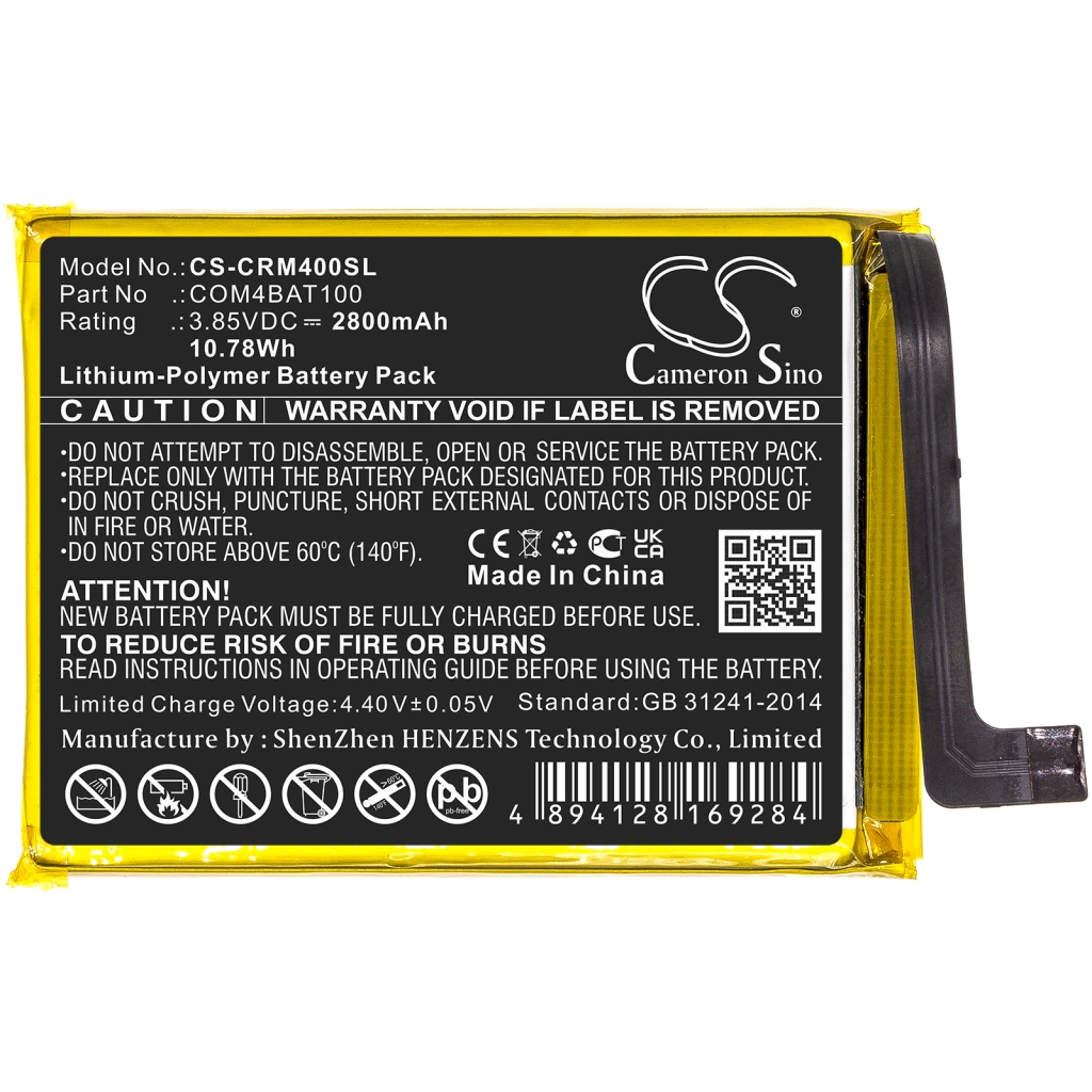 Batterie Batteria del telefono cellulare CS-CRM400SL