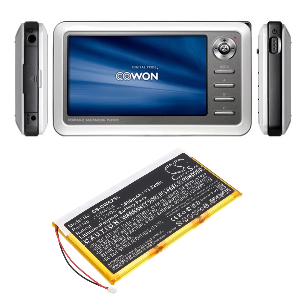 Batteria MP3, MP4, PMP Cowon CS-CWA2SL