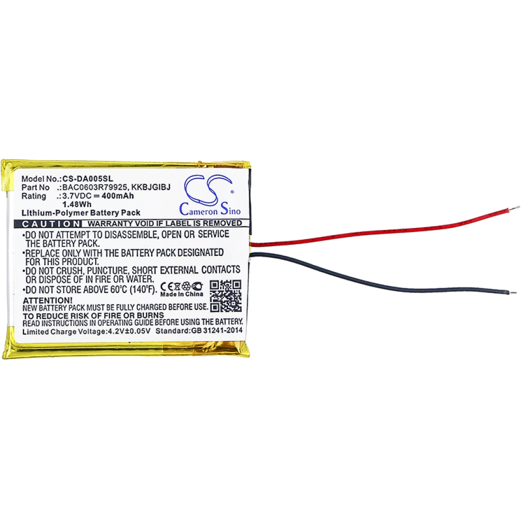 Batteria compatibile con Batteria MP3, MP4, PMP