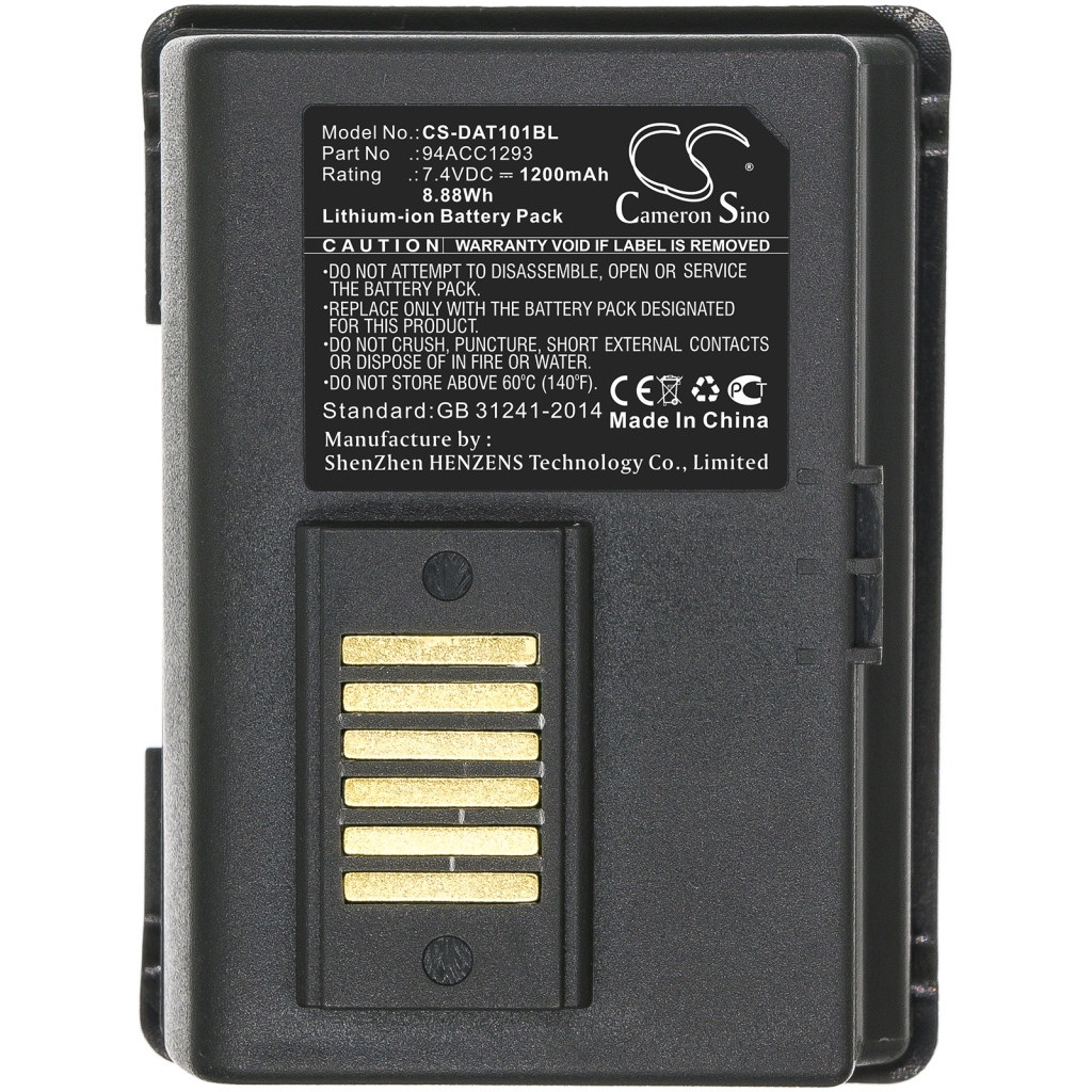 Sostituzione della batteria compatibile per Datalogic 700165400,94ACC1293,94ACC1294