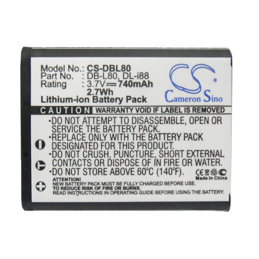 Batteria della fotocamera Sanyo VPC-CS1EX