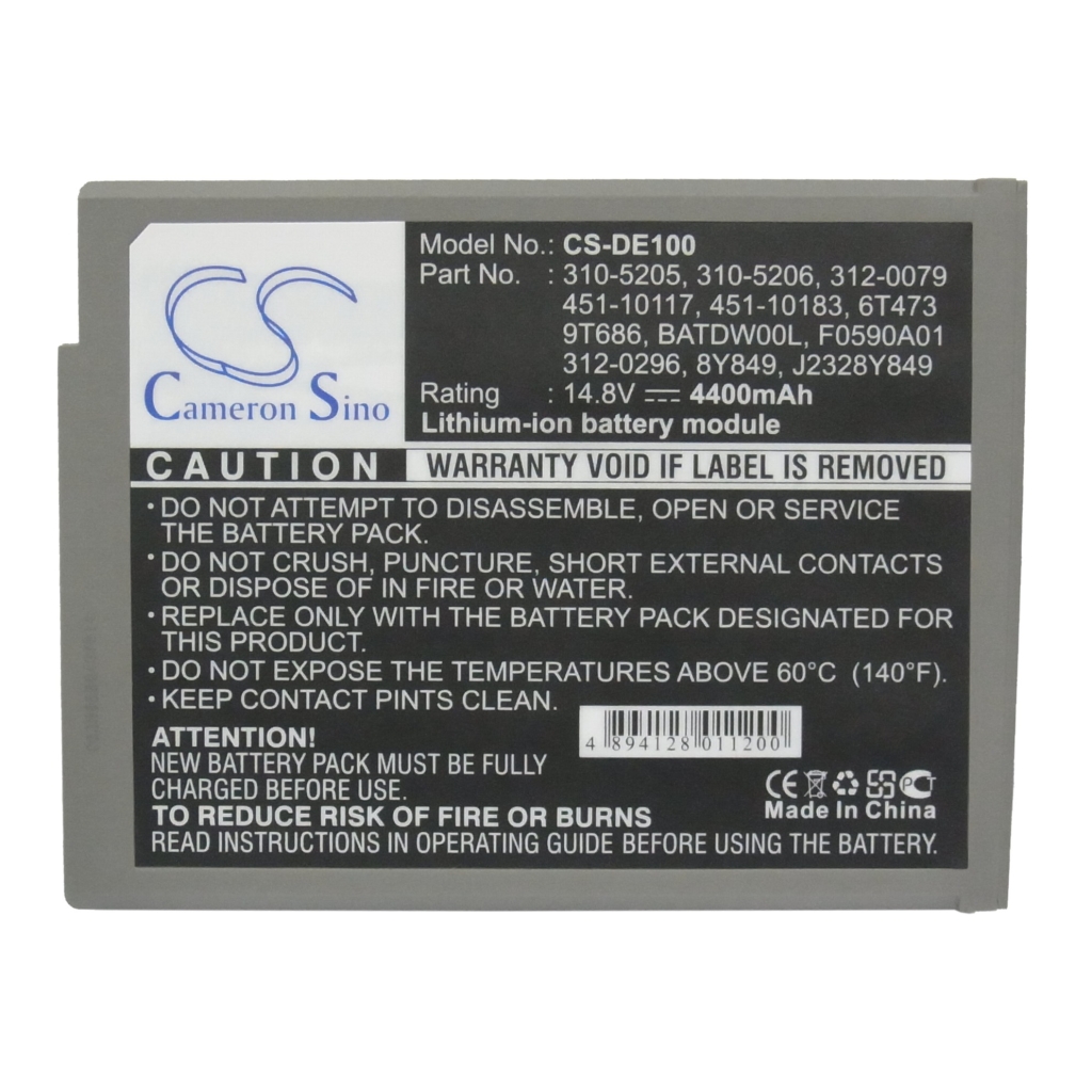 Batteria sostitutiva Cameron Sino CS-DE100 per Dell Inspiron/Latitude 14,8V 4400mAh
