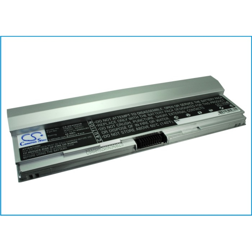 Batteria Li-ion Dell argentata Cameron Sino CS-DE4200HB, vista laterale