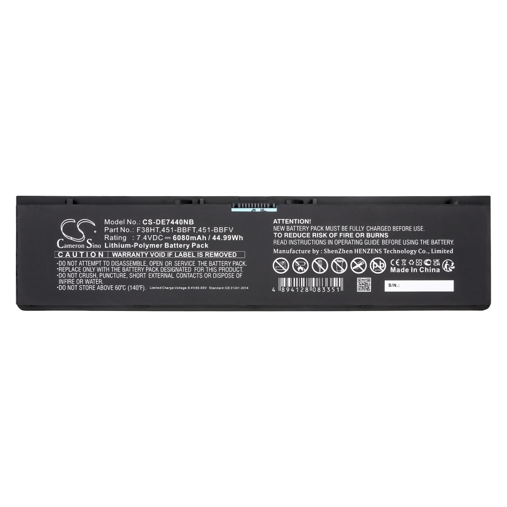 Batteria notebook DELL CS-DE7440NB