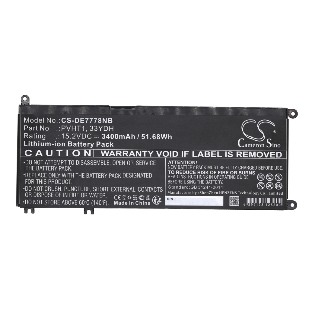 Batteria notebook DELL G7 7588-D2865B (CS-DE7778NB)