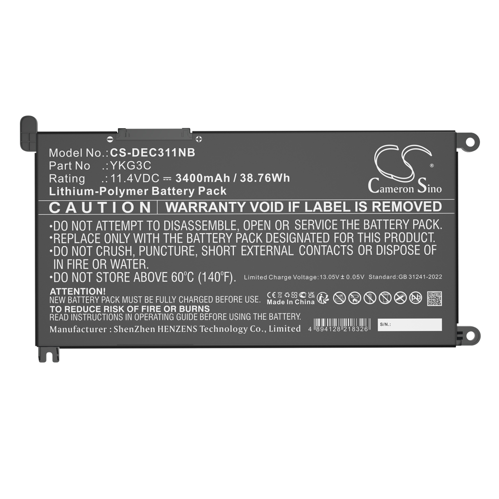 Batterie Sostituisce YKG3C